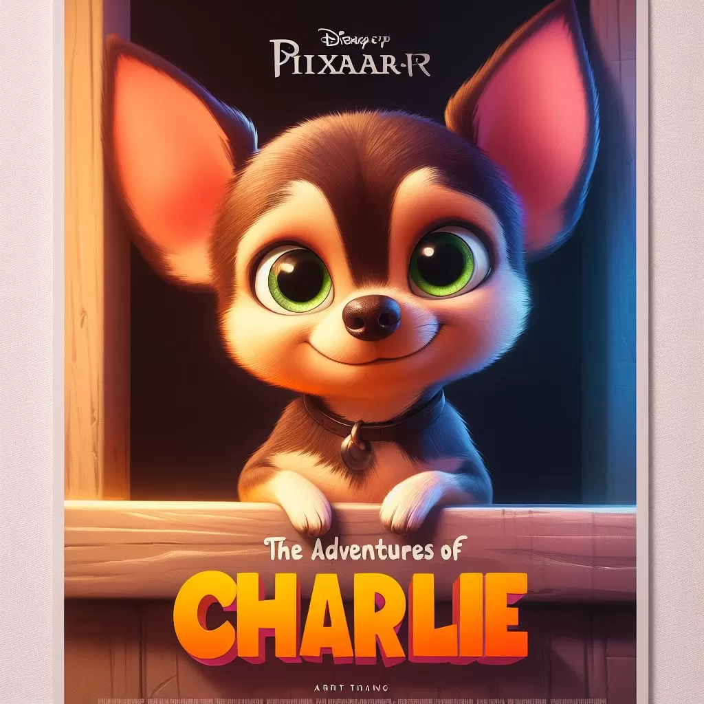 As-Aventuras-de-Charlie-poster-de-cachorro-estilo-Disney-Pixar