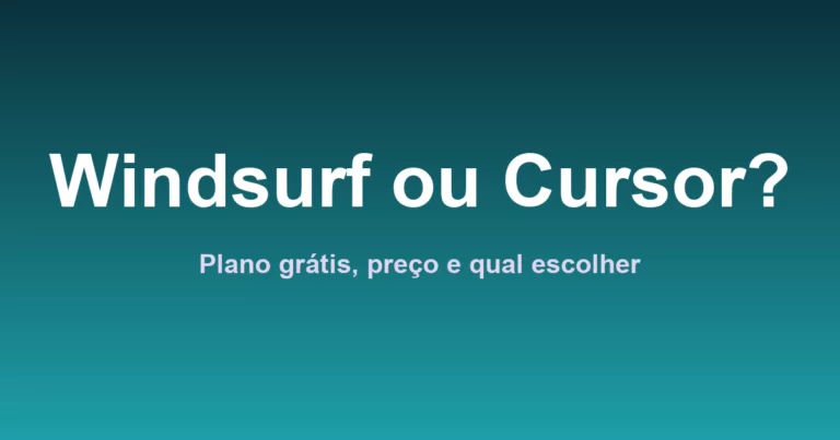 Windsurf ou Cursor: Qual Editor de Código com IA É Melhor? Plano Grátis, Preço e a Compra pela Cognition